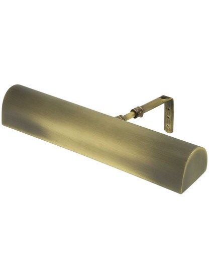 Classic 14 inch LED Picture Light in Antique Brass.